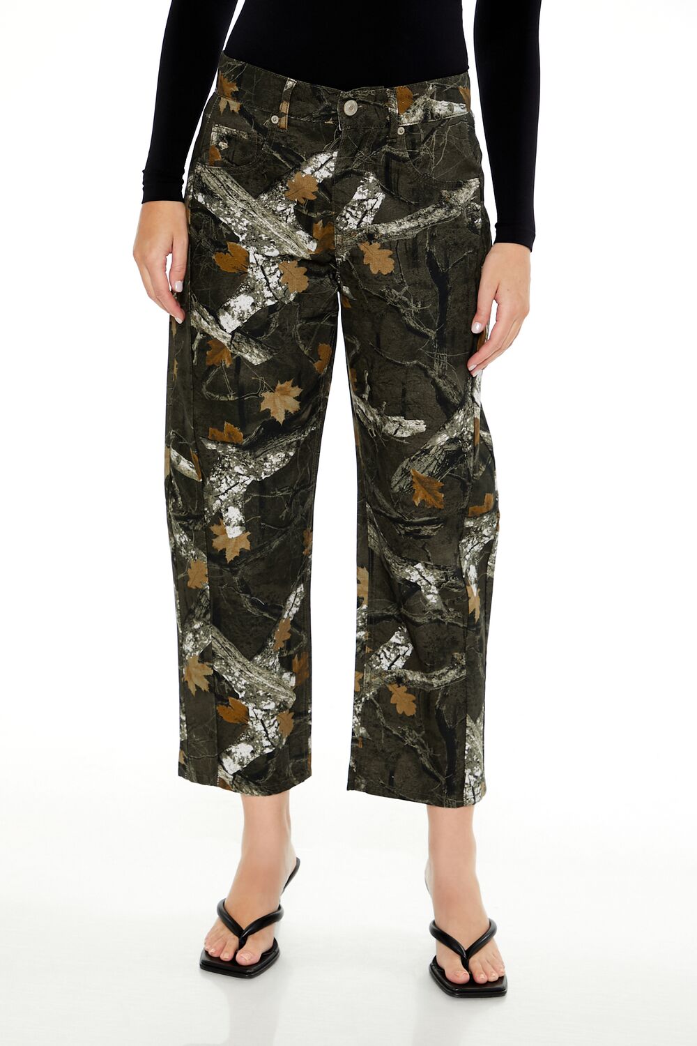 Leaf Camo Print Twill Pants - Image 2