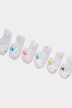 Champion Women's 6 Pack Invisible Liner Socks