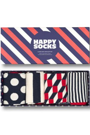 4-Pack Classic Navy Socks Gift Set Multi